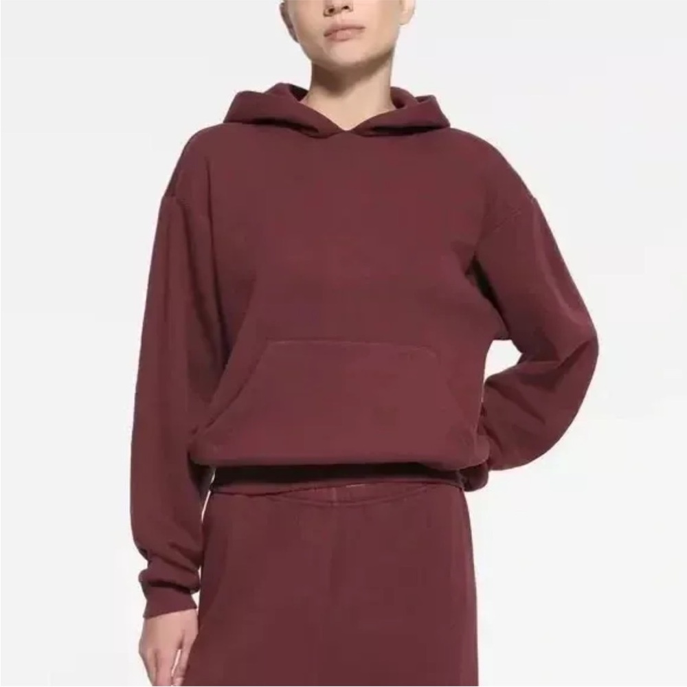 SKIMS Oxblood Hoodie Relaxed Fit